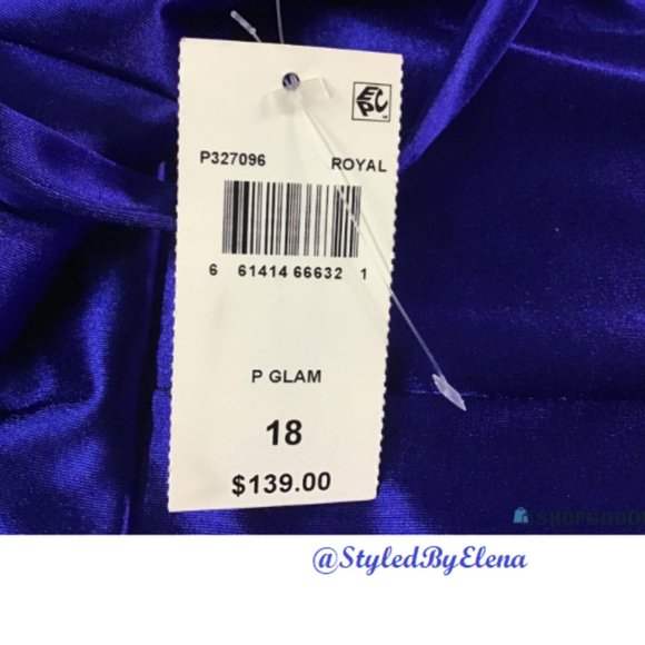 Macy's Royal Blue Dress (Size 18) - Picture 3 of 17